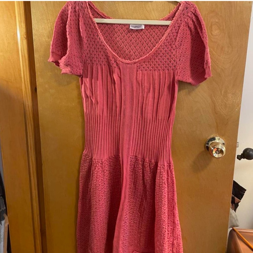 Alberta ferretti crotchet dress